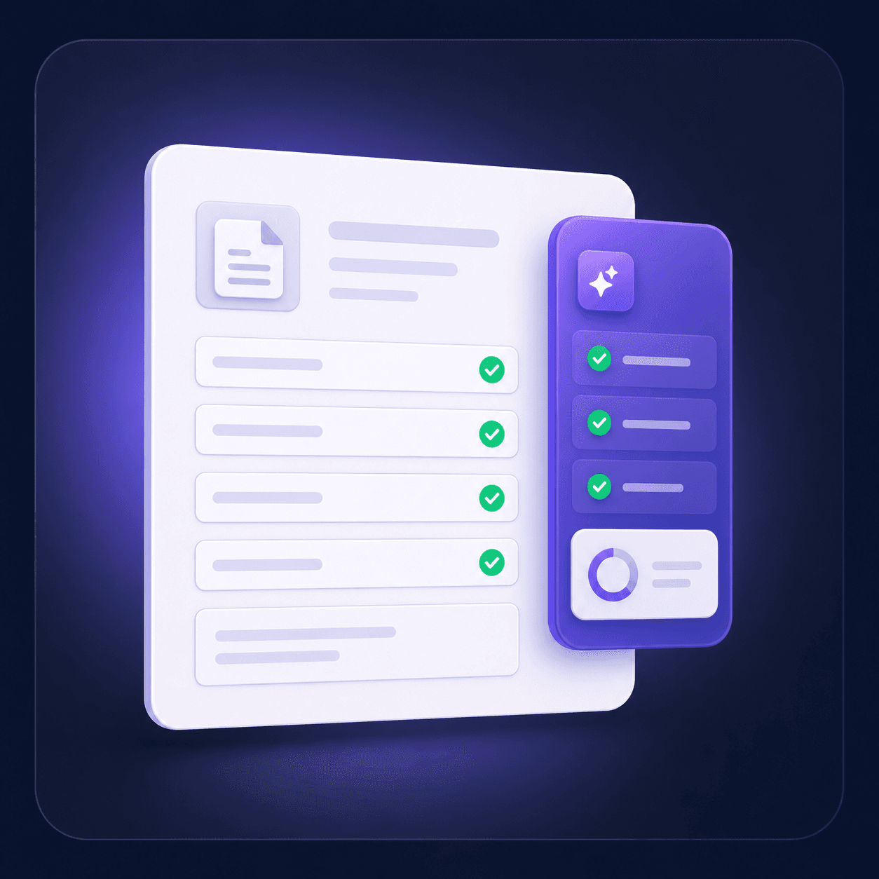 Job application form with verified fields beside an extension panel